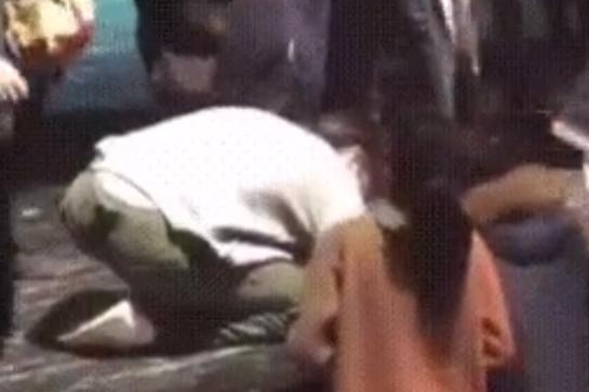 胡歌跪地签名 鼓励癌症患者 暖心获赞! 胡歌,胡歌跪地签名