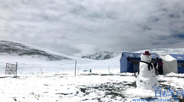 青海玉树7月降雪