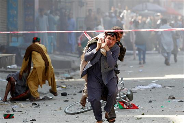 阿富汗独立100周年纪念日当天 东部城市贾拉拉巴德发生14起连环爆炸