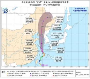 巴威或成史上最强登陆东北台风 2020年第8号台风路线图一览