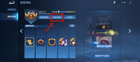 王者荣耀贵族积分怎么看