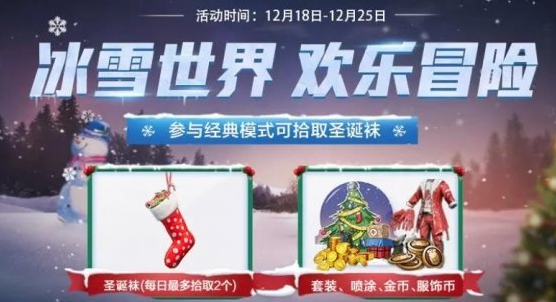 和平精英冰雪节有什么福利