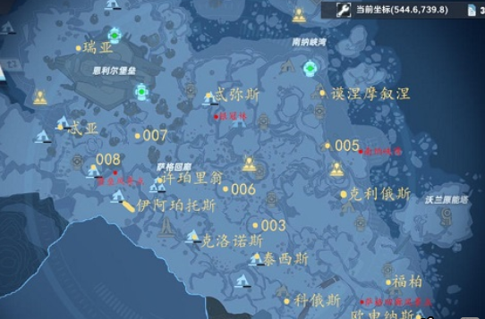 幻塔沃兰雪原风景点在哪