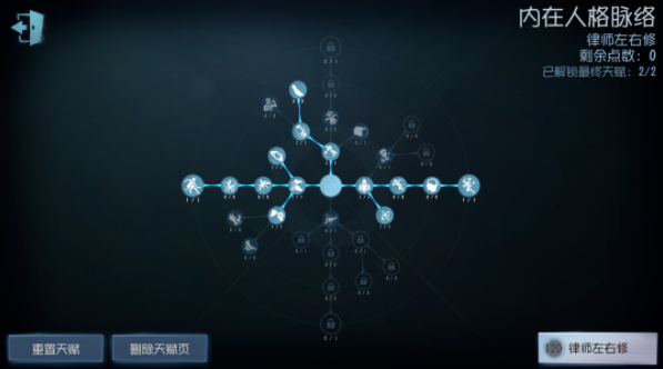 第五人格律师天赋怎么加点