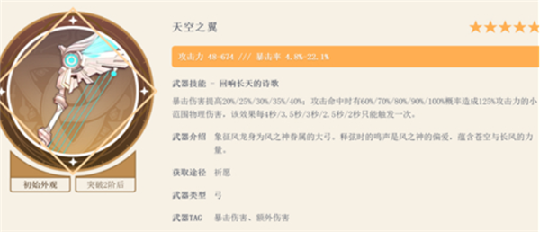 原神夜兰可以用天空之翼吗