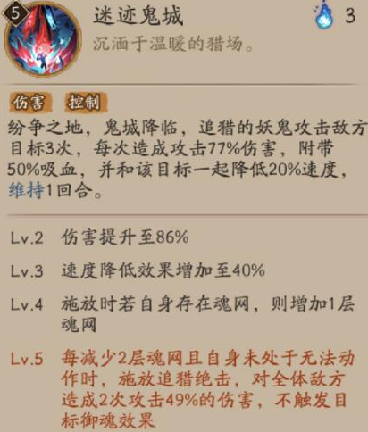 阴阳师SP鬼童丸技能