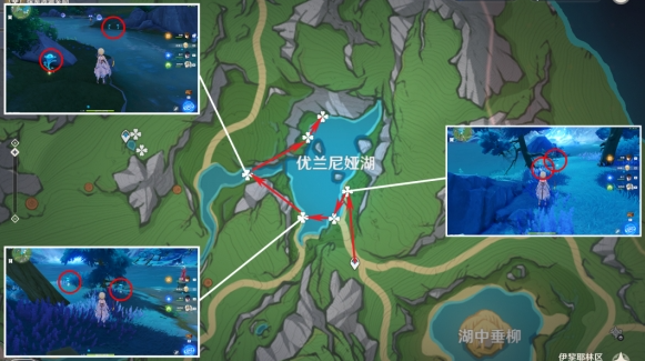 原神湖光铃兰分布图