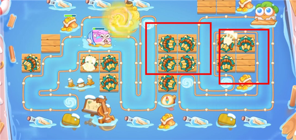 保卫萝卜4暖暖汤泉第一关怎么过