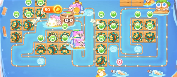 保卫萝卜4暖暖汤泉第一关怎么过